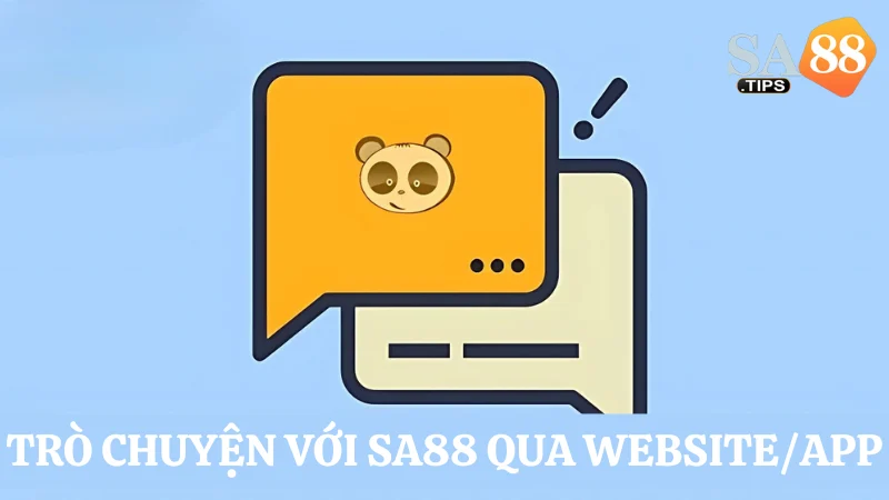 Kết nối với Sa88 qua website/ app vô cùng tiện lợi 