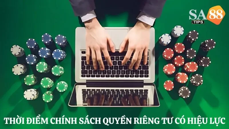 Thời điểm chính sách quyền riêng tư có hiệu lực với người dùng 